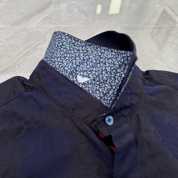 Men’s Bugatchi Patterned Long Sleeve Button Down Dress Shirt Classic Fit - Picture 6 of 16